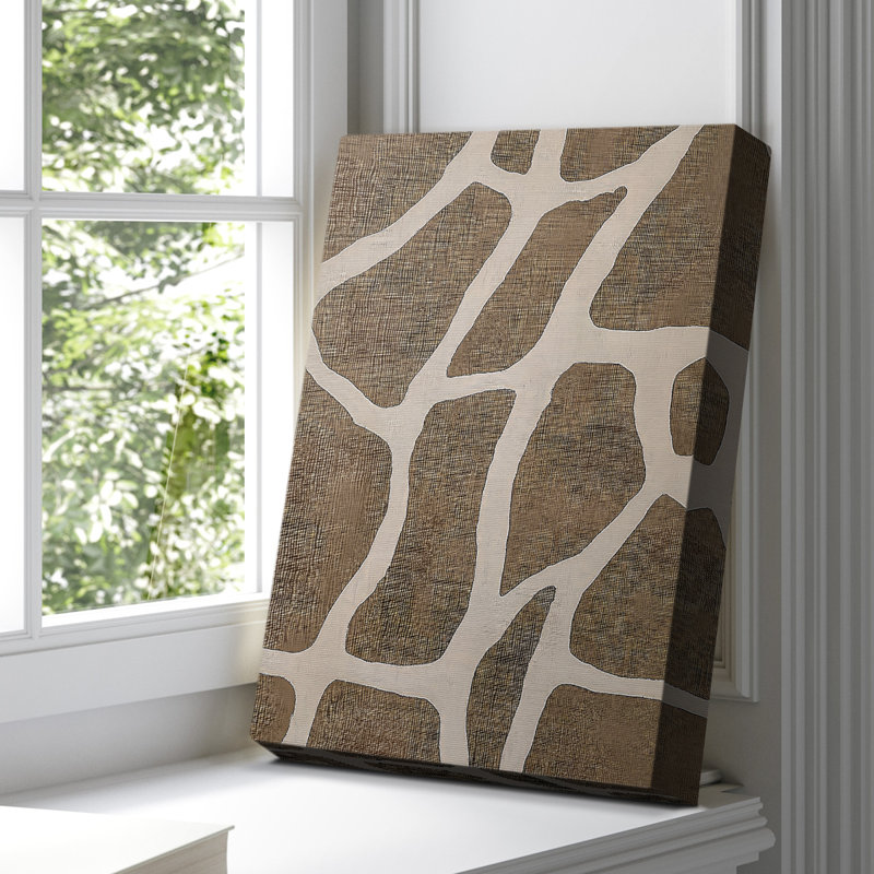 Toile tendue avec châssis abstrait CXLVI, H 27 po x l 18 po