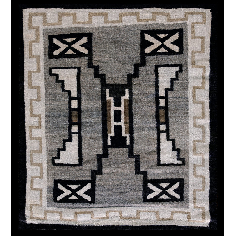Hand Knotted Wool Geometric Area Rug