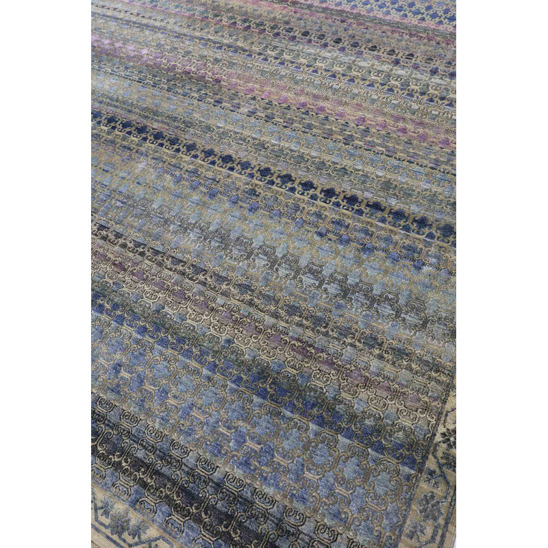 Silk Treasures Geometric Area Rug