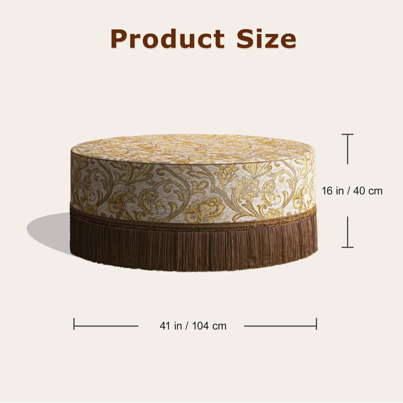 Grande table basse avec repose-pieds Bungalow Rose