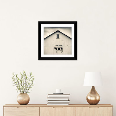 «Cowtown Barn Signage», reproduction de photo sur toile