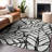 Premium Machine Washable Lisse Black Rug-1502632346