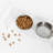 Small Clear Elevated Feeder with Silver Bowls-1580976700
