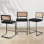 Tabouret de bar et de comptoir en velours Georgios-1317367744-1325310130