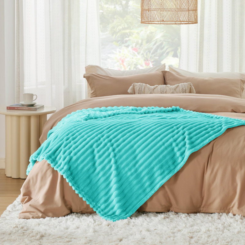 Bedsure Flannel Fleece Blanket for Girls, 300 GSM Soft and Cozy Blanket for Dorm & Home Decor, All-Season Gift, Full