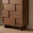 Vintage Ash Solid Wood 5 Drawers Accent Chest