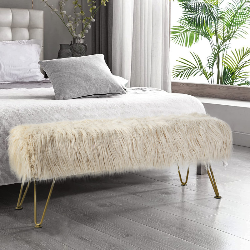 Gwyneira Upholstered Ottoman, Oatmeal