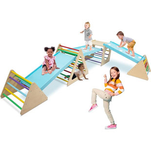 Ensemble de 7 jouets d'escalade en forme de triangle pour tout-petits