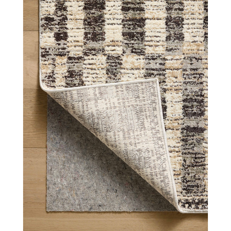 Tapis beige / pierre Jeremiah Brent x Loloi Bleecker, Rectangle 5'3" x 7'6"