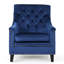 Fauteuil en velours capitonné de 29 po de largeur Demby