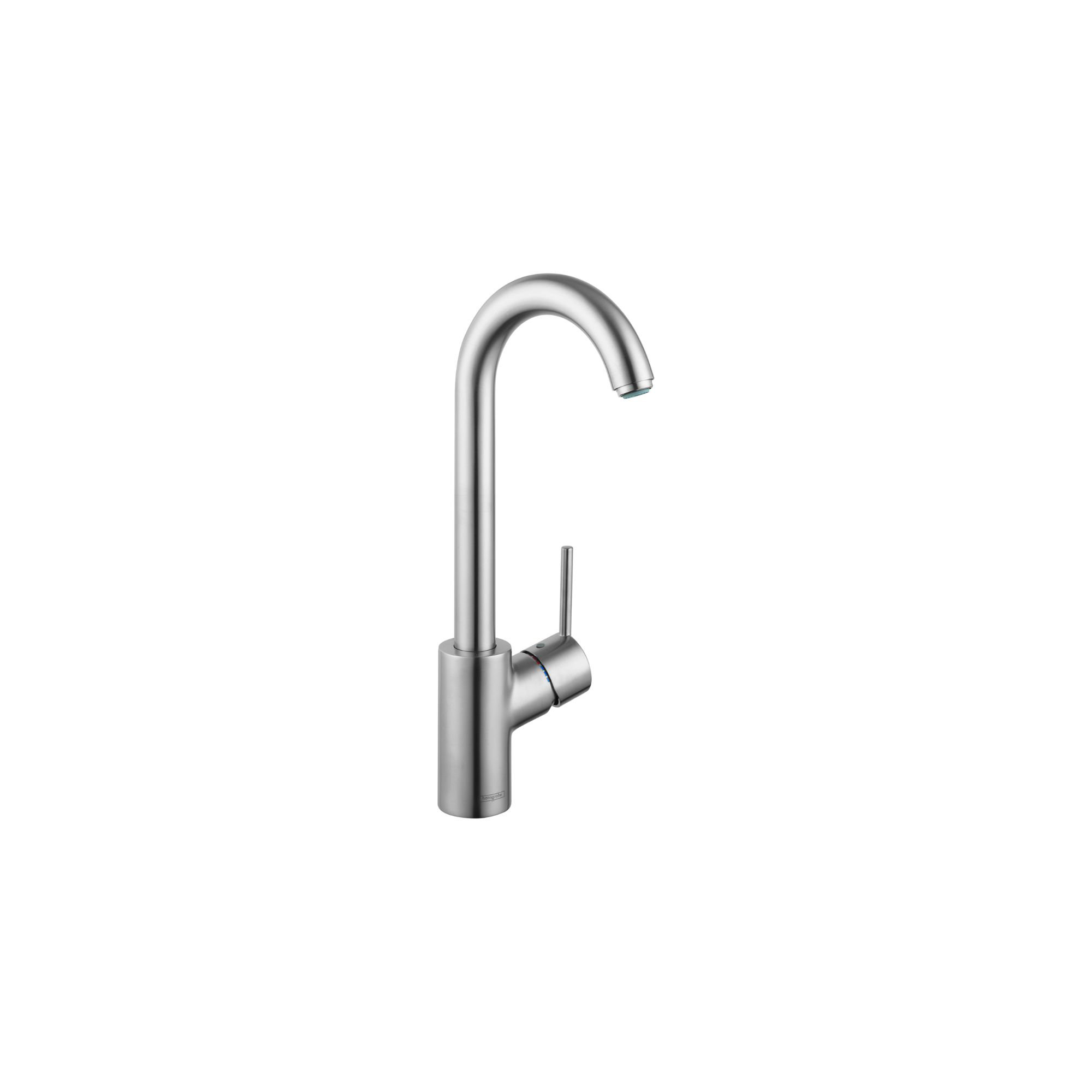 Talis S Single Handle Kitchen Faucet, Steel Optik