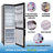 Conserv 12cf No Frost Bottom Freezer Refrigerator Wine Rack Garage Ready E-star-102141067
