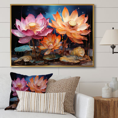 " Lotus Expressionist Vitality I " Print