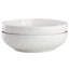 Ensemble de 2 grandes assiettes blanches en céramique fine 8,2 po  Great Essentials