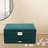 3-Layer Dark Green Flannel Ring Necklace Jewellery Box with Lock