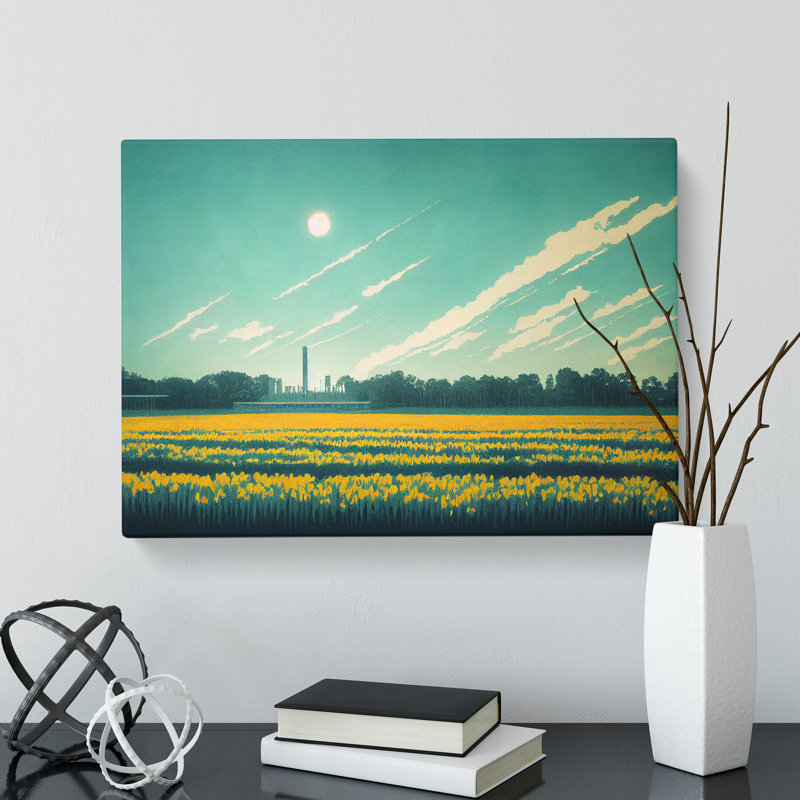 Intriguing Bluebell Field - Wrapped Canvas, 50cm H x 76cm W x 3cm D