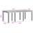 vidaXL Garden Dining Set 9 pcs Brown Polypropylene-1007606583-1007606582