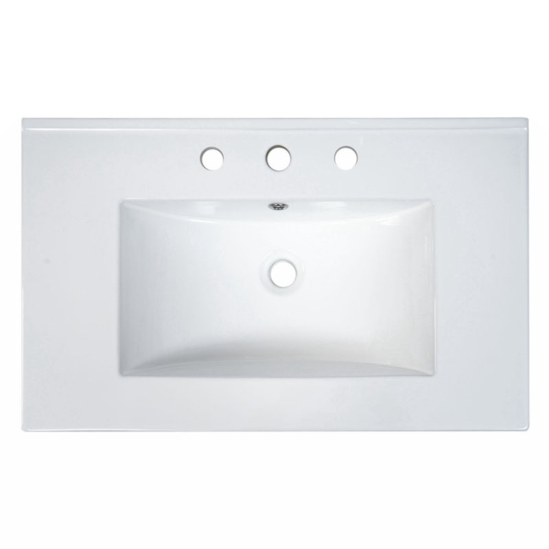 Wenty 29.9'' Ceramic Rectangular Bathroom Sink