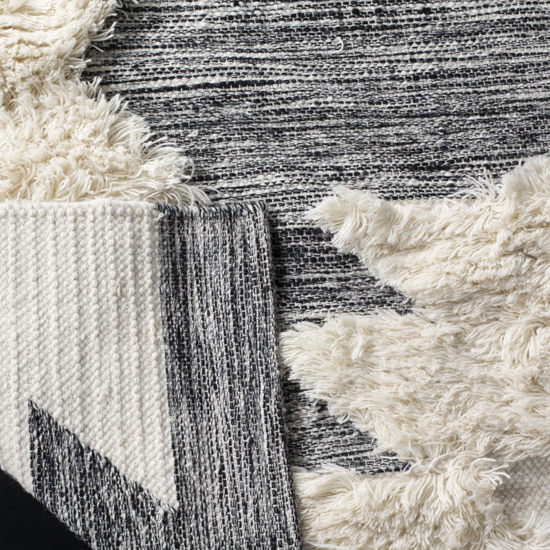 Jeffords Geometric Hand Woven 183cm X 274cm Area Rug