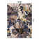 Dichiera Floral Brown/Navy/Cream Non-Slip Rubberback Area Rug