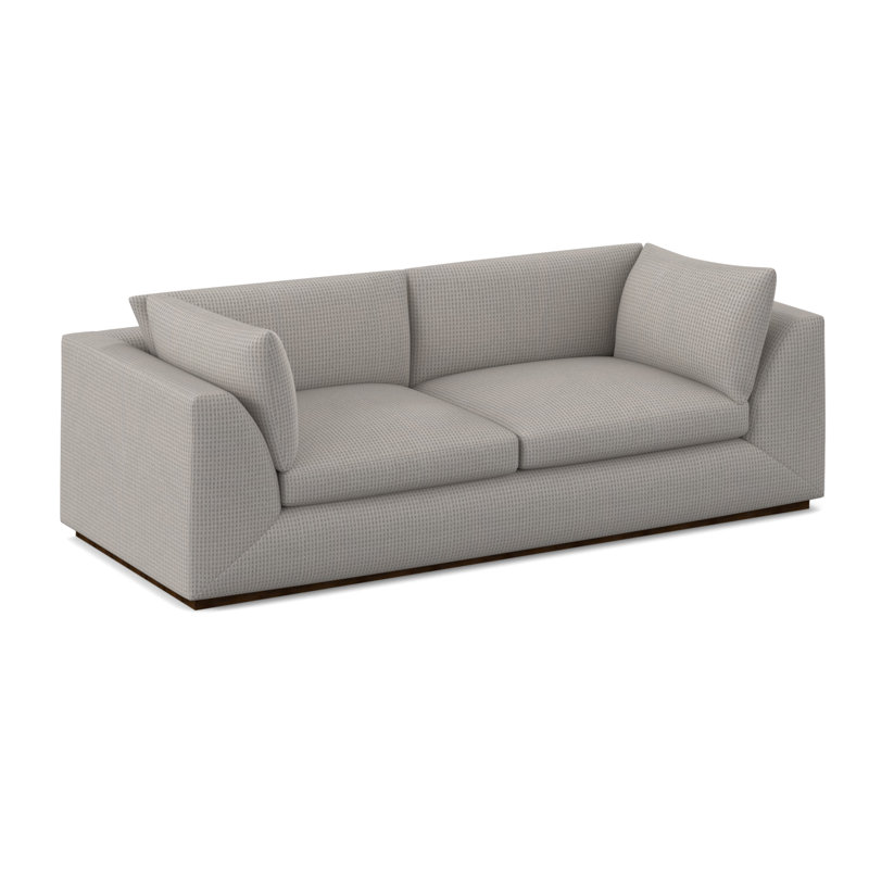 Big Sur Sofa, American Walnut, Filigree Ivory 100% Polyester