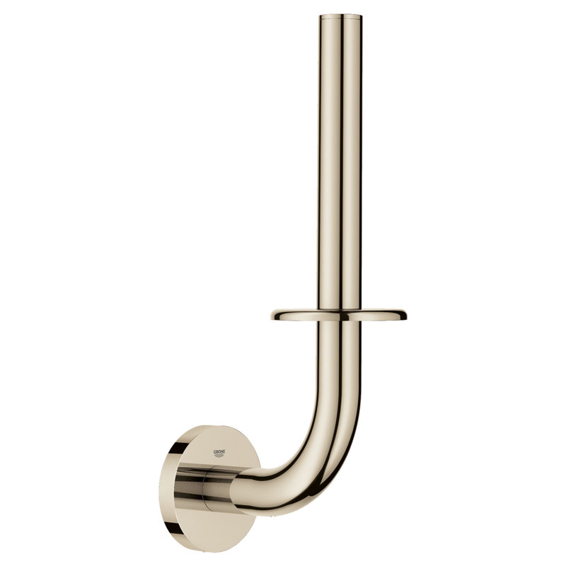 Essentials Cube Wall Mount Toilet Paper Holder, Polished Nickel
