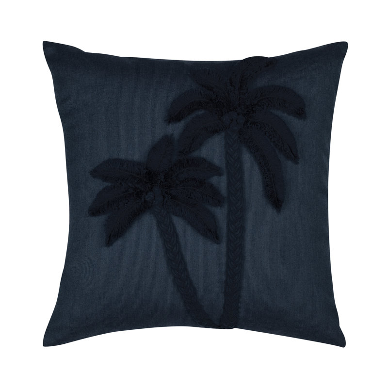 Escape Square Performance Pillow Cover & Insert, Indigo