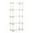 Vireo Acrylic & Brass Bookshelf