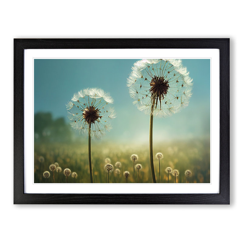 Dandelion Field Vol.5 - Framed Print, Black, 46cm H x 64cm W x 2cm D