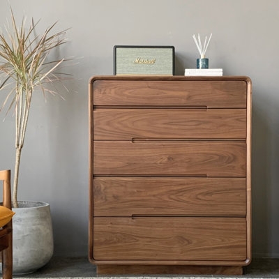 Armoire de rangement en noyer noir