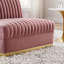 Fauteuil modulaire en velours Sanguine Channel-88903414
