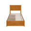 Lit plateforme avec rangement en bois massif Ashante avec pied de lit et tiroirs sous le lit-2141740070-2141740065