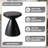 Guruvansh 17" Wide Round Fiberstone Side End Table – Tapered Hourglass Pedestal Accent Table for Patio, Balcony, or Living Room-1143190366
