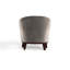 Chaise d'appoint rembourrée grise avec support en bois, coussin rembourré en mousse à mémoire de forme et coussin décoratif assorti pour vous détendre dans le salon - espace principal, avec structure de remplissage élégante