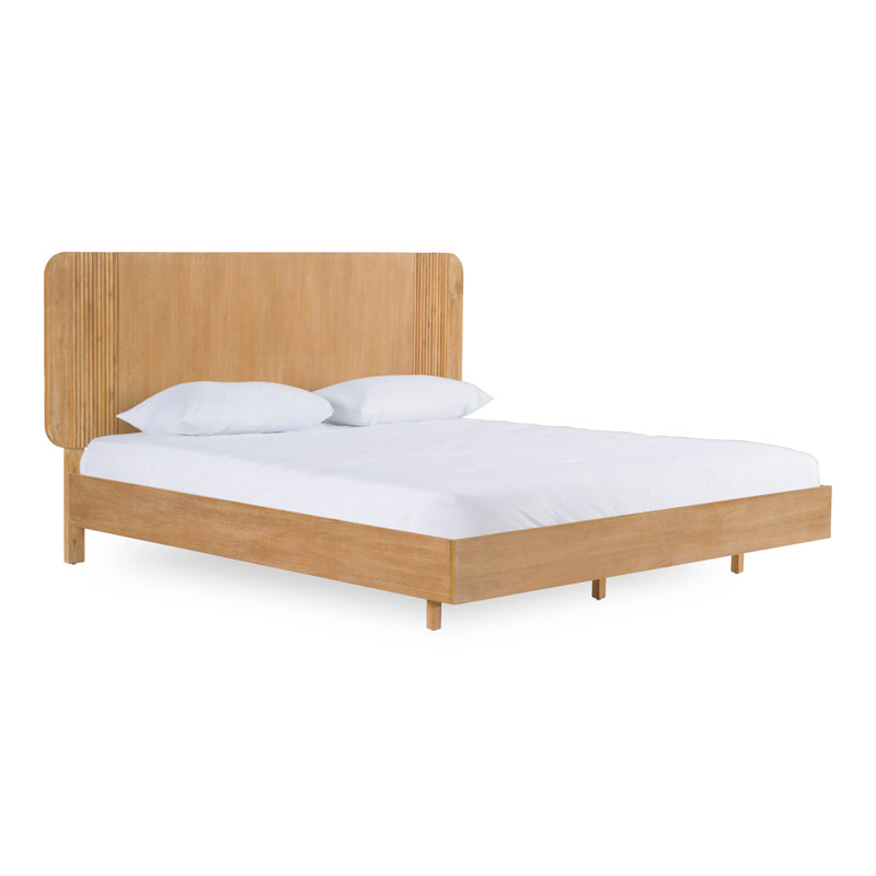 Fitzroy - Modern Natural Acacia Bed, Queen
