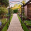 Elegance Garden Arch - Tonnelle décorative en acier thermolaqué pour les allées et les événements extérieurs