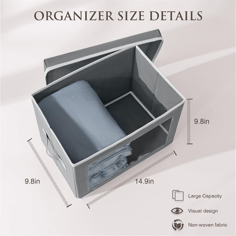 Rebrilliant Fabric Storage Bag, Grey