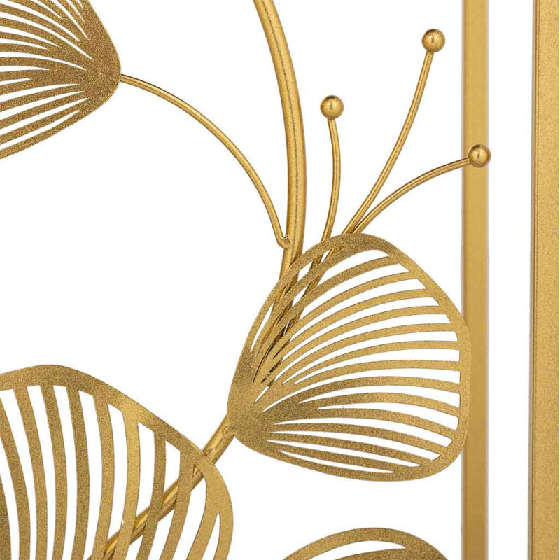 SQUARE GOLDEN METAL CORNER TABLE
