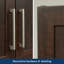 Armoire murale contemporaine, finition brune