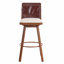 Ensemble de 2 chaises de salle à manger, tabouret de bar rembourré avec structure en métal,