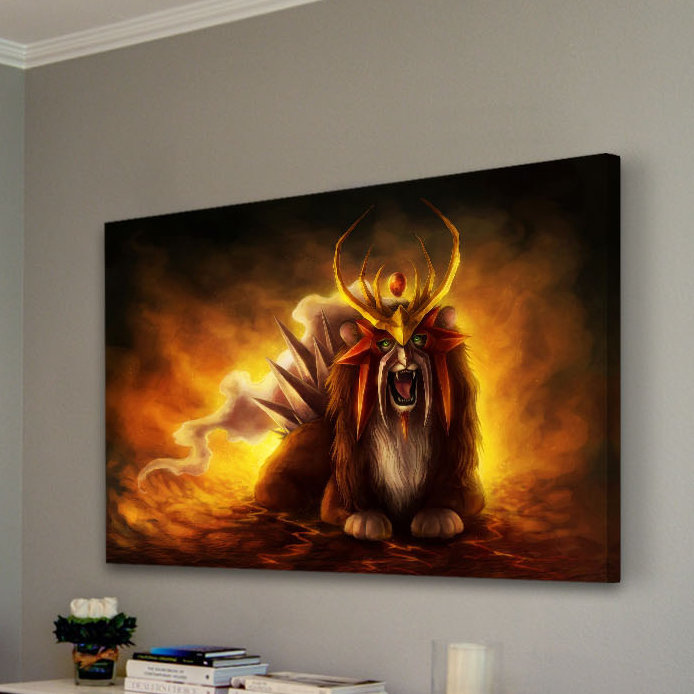 Entei by Jonas Jödicke - Wrapped Canvas Print, 30 cm H x 46 cm W