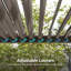Pergola en métal à DEL avec toit à persiennes réglable et DEL solaire-104882000