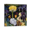 Assortiment de fleurs vibrantes, cadre en bois intégré, art mural, 16 x 16