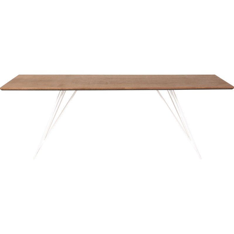 Williams Coffee Table, White, 18" H x 54" L x 23" W, Walnut