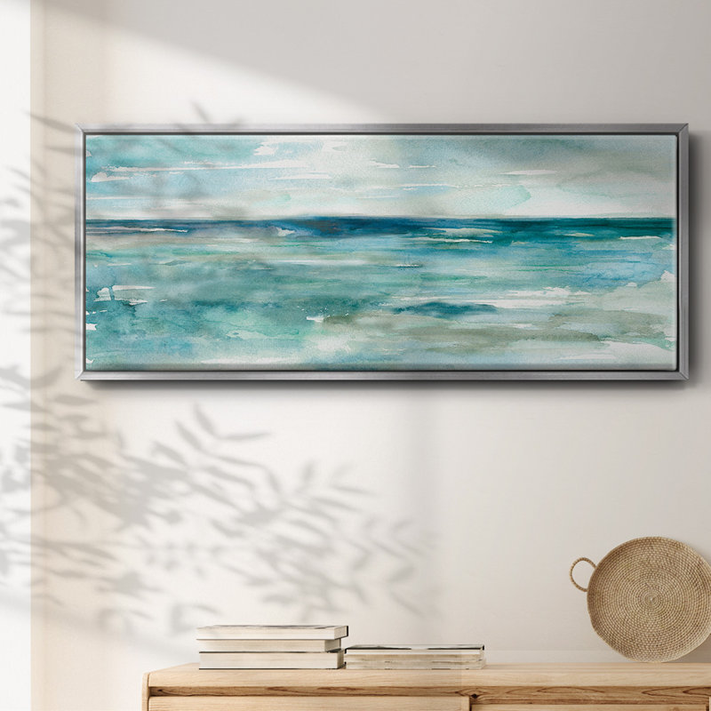 Wash Over Me- Framed Canvas, 20" H x 50" W