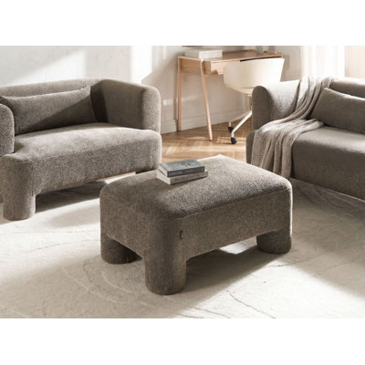Taquil 100 cm W Fabric Rectangle Ottoman