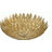 Eclectic 3 Light Gold Leaf Flush Mount-1411352658