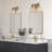 Fastbreak 2-Light Dimmable Brass/Black Vanity Light
