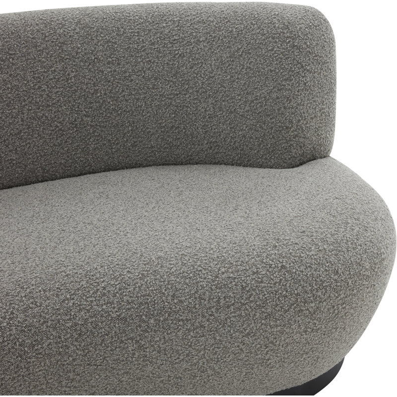Canapé rembourré 90 po Portsmouth, Boucle gris clair