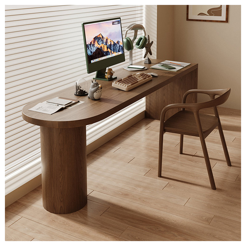Stella Trek Brown Solid Wood Desk - Rectangular